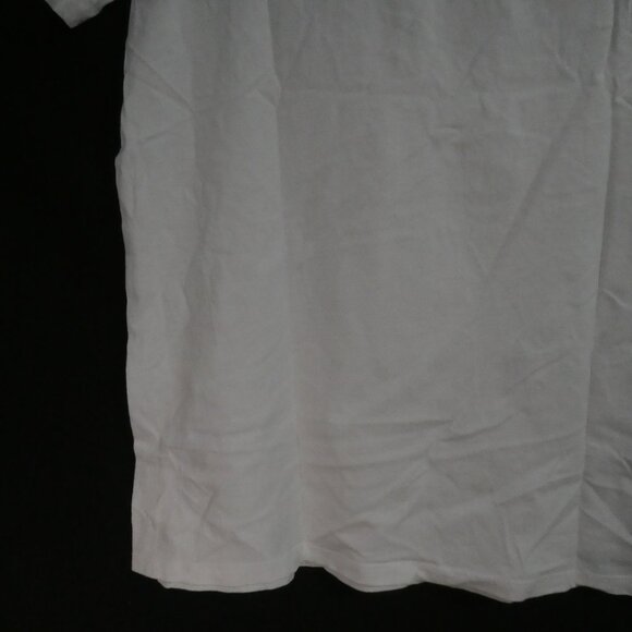 BLACK BROWN 1826 Super Soft Tee | medium | White Cotton V-Neck Short Sleeve Tee - Picture 11 of 12